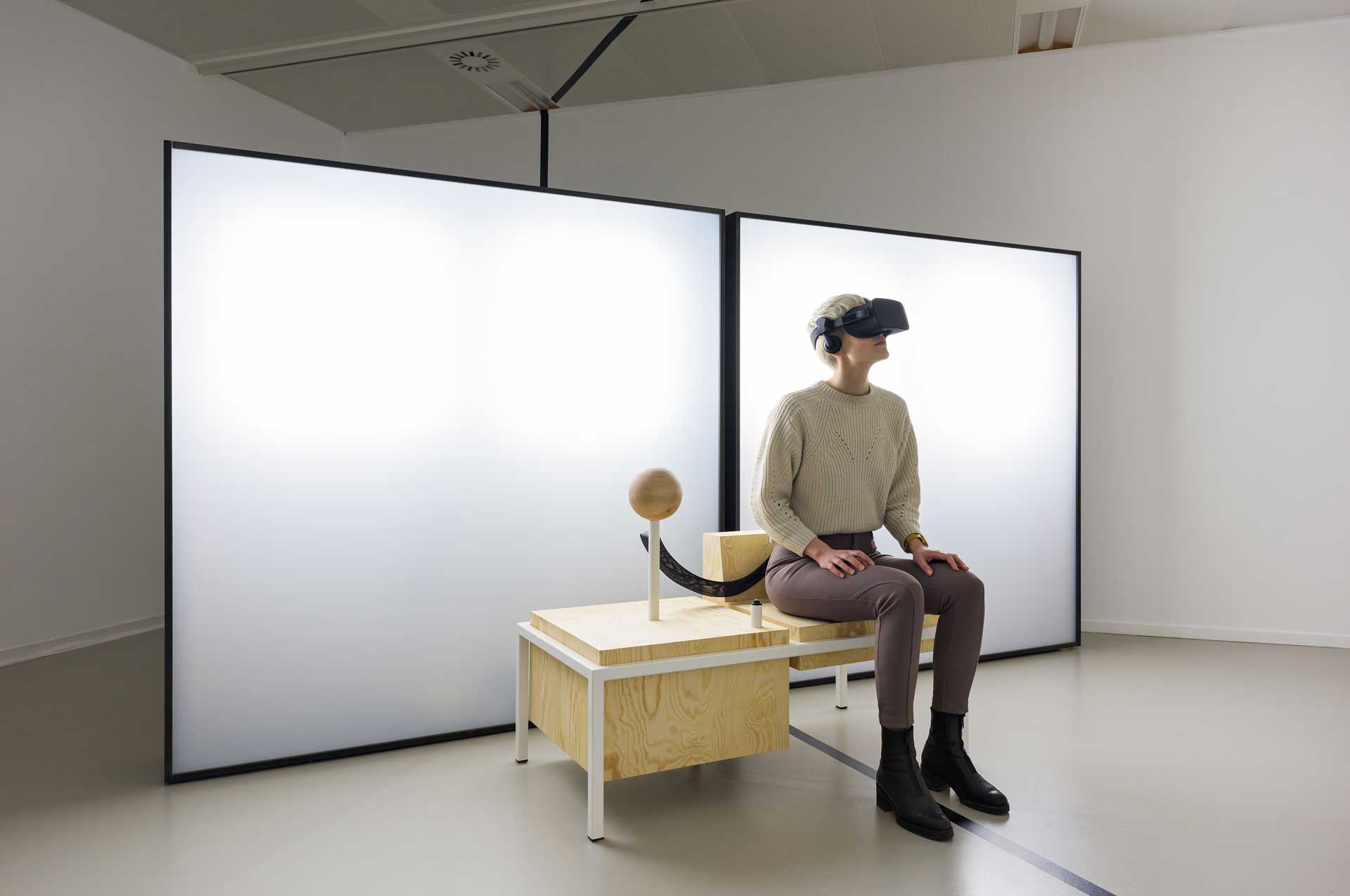 VR-Ruimte Literatuur Museum, Den Haag,  werk van Jos Blom en Joh